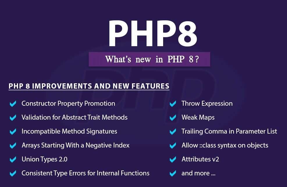 PHP 8 Improvements and new features